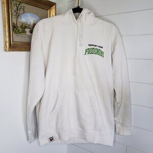 Kids of Immigrants Support Your Friends Essential Hoodie in Natural Medium